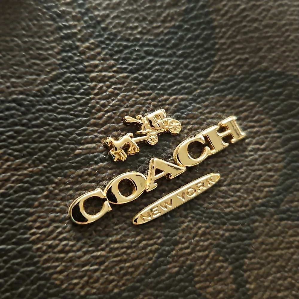 Coach Brown Signature Tote Bag - Picture 13 of 16